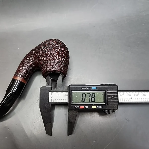 Gigi Unica Rusticated Bent Egg Estate Briar Pipe Unsmoked, 9mm [SOLD OUT] - Image 10
