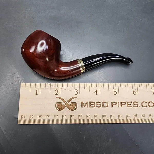 Vauen 3215 Smooth Bent Apple Estate Briar Pipe Unsmoked, 9mm - Image 10