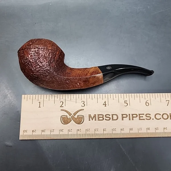 Mark Tinsky Tan Blast 5, Sandblasted Bent Bulldog Estate Briar Pipe [SOLD OUT] - Image 10