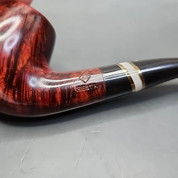 BBB Fiesta 317 Smooth Bent Apple Estate Briar Pipe Unsmoked [SOLD OUT] - Image 10