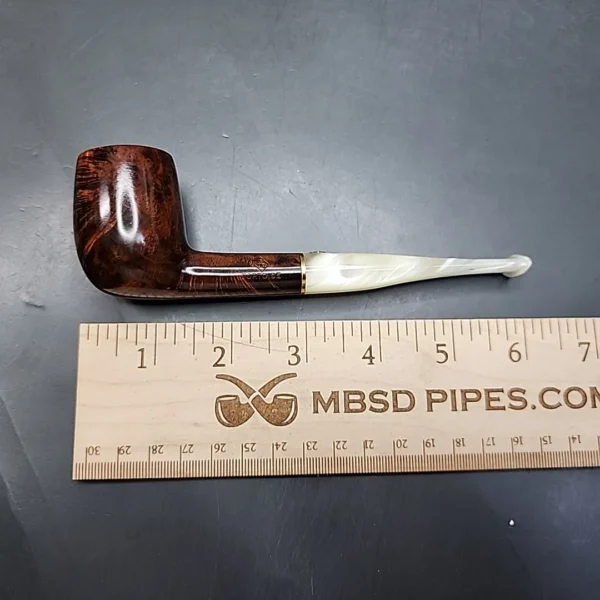 BBB Tortoise 603 Smooth Straight Billiard Estate Briar Pipe, Unsmoked [SOLD OUT] - Image 10
