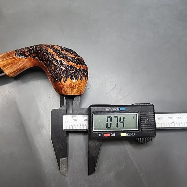 Nording 2004 Hunting Pipe Partially Rusticated Cobra Estate Briar Pipe, Unsmoked [SOLD OUT] - Image 11