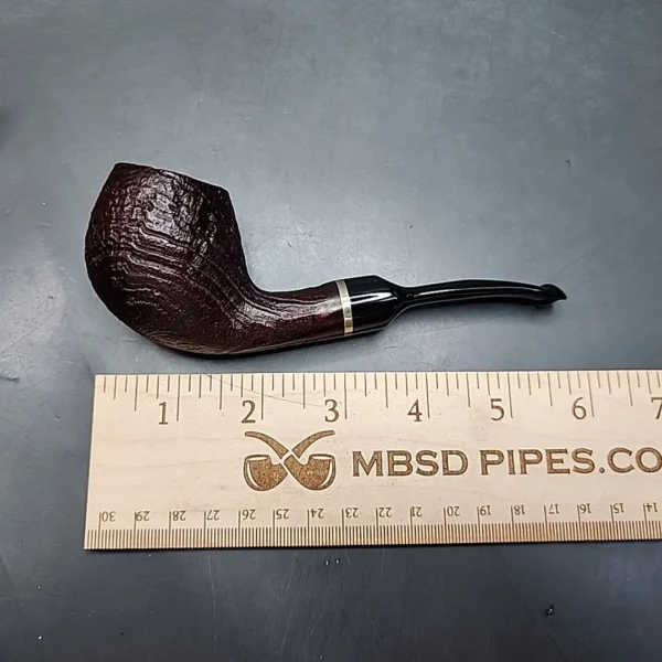 Vauen 5205 Sandblasted Bent Brandy Estate Briar Pipe, Unsmoked, 9mm [SOLD] - Image 11