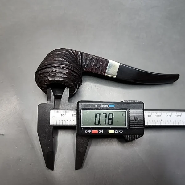 Peterson Donegal Rocky B5 Rusticated Bent Bulldog Estate Briar Pipe - Image 11