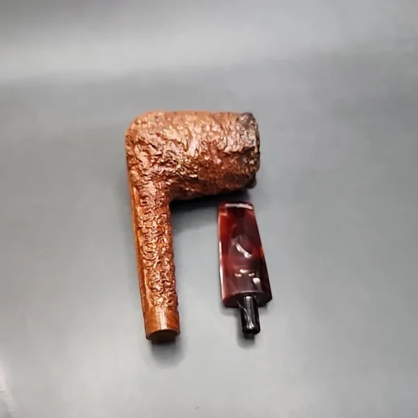 Caminetto Business 118 KS Rusticated Straight Brandy Estate Briar Pipe [SOLD OUT] - Image 11