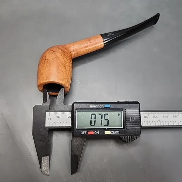 Michel Smooth Bent Zulu Estate Briar Pipe, Unsmoked - Image 11