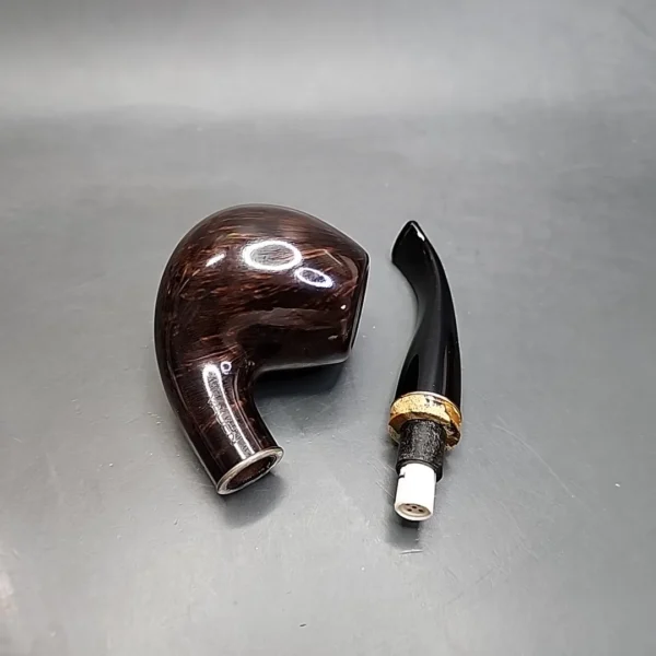 Vauen Stone 04 Smooth Bent Apple Estate Briar Pipe Unsmoked 9mm [SOLD OUT] - Image 11