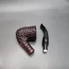 Gigi Unica 785 Rusticated Bent Dublin Estate Briar Pipe Unsmoked 9mm - Image 11