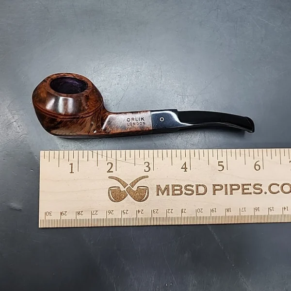 Orlik London 56071 Smooth Bent Bulldog Estate Briar Pipe Unsmoked [SOLD OUT] - Image 11