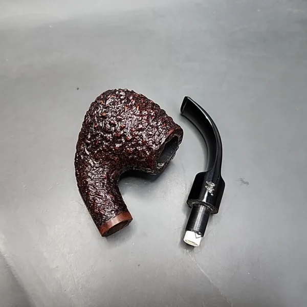Gigi Unica Rusticated Bent Egg Estate Briar Pipe Unsmoked, 9mm [SOLD OUT] - Image 11