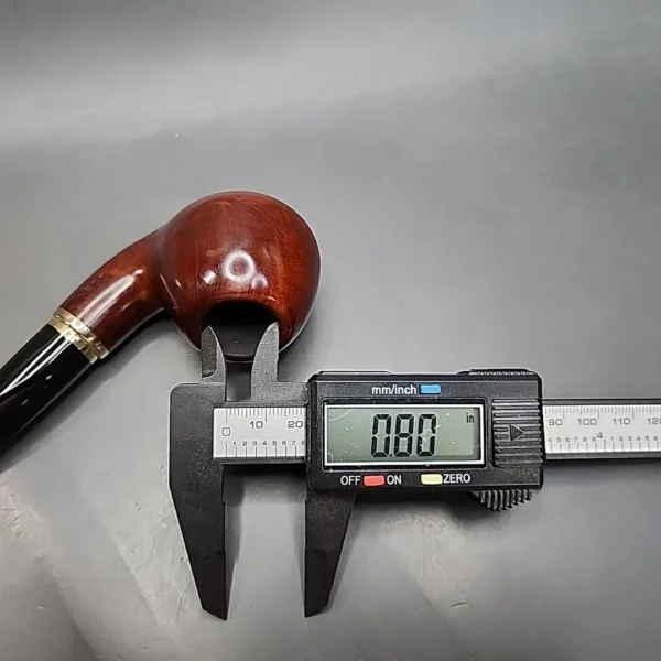 Vauen 3215 Smooth Bent Apple Estate Briar Pipe Unsmoked, 9mm - Image 11