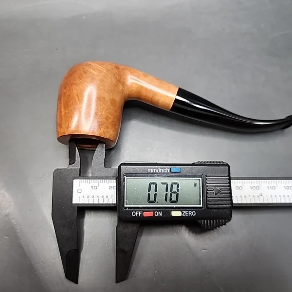Roma Smooth Bent Billiard Estate Briar Pipe, Unsmoked - Image 11