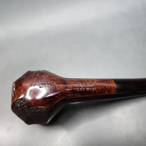 Ferndown by Les Wood Bark 2 Star Bent Brandy Estate Briar Pipe, English Estates - Image 11