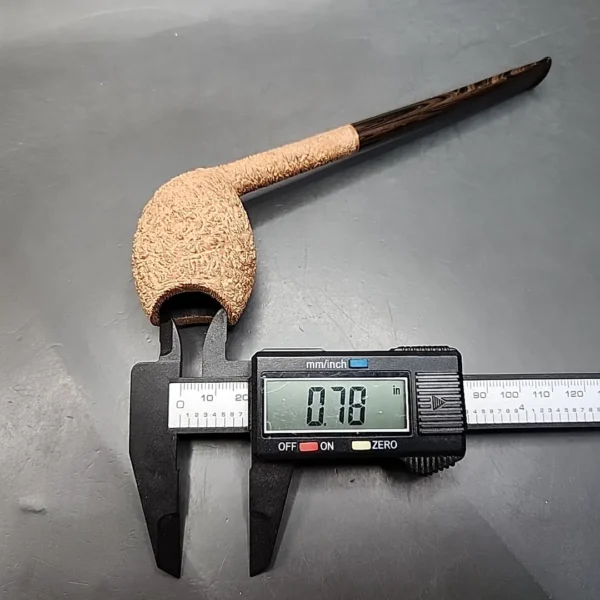 Pipe Tristan Rusticated Straight Cutty Handmade Briar Pipe, New - Image 11