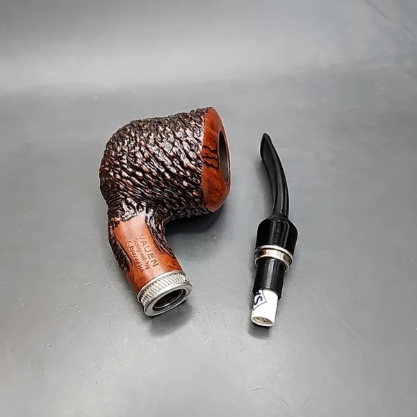 Vauen by Barontini 513 Rusticated Bent Pot Estate Briar Pipe Unsmoked 9mm [SOLD OUT] - Image 12