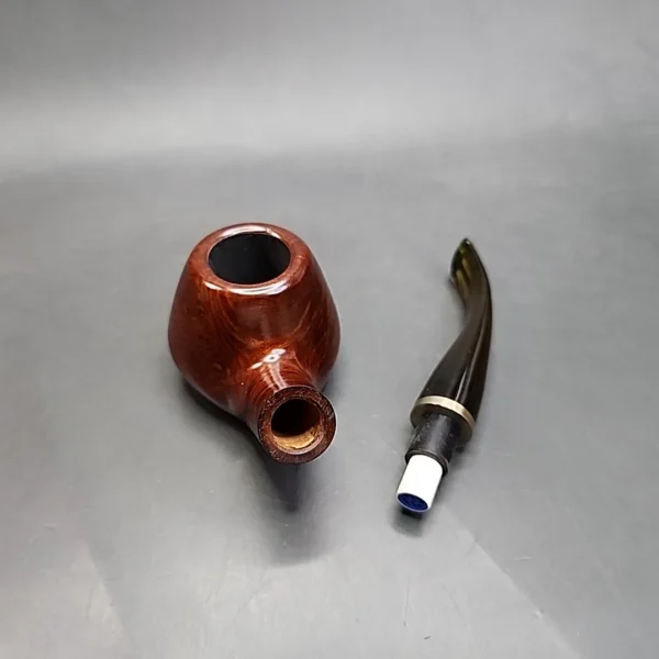 Vauen 3939 Smooth Bent Volcano Sitter Estate Briar Pipe, Unsmoked, 9mm [SOLD OUT] - Image 12