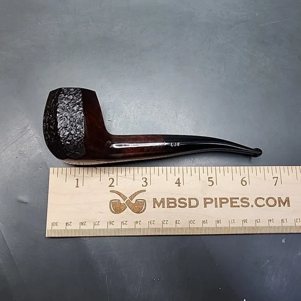 Ferndown by Les Wood Bark 2 Star Bent Brandy Estate Briar Pipe, English Estates - Image 12