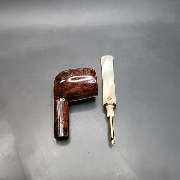 BBB Tortoise 603 Smooth Straight Billiard Estate Briar Pipe, Unsmoked [SOLD OUT] - Image 12