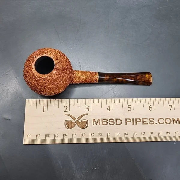 Pipe Tristan Rusticated Squat Tomato Handmade Briar Pipe, New [SOLD OUT] - Image 12