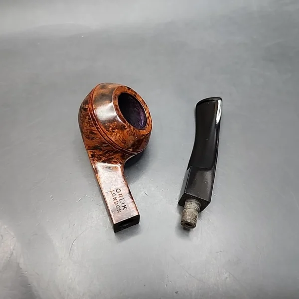 Orlik London 56071 Smooth Bent Bulldog Estate Briar Pipe Unsmoked [SOLD OUT] - Image 13