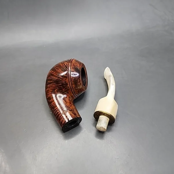 BBB Tortoise 765 Smooth Bent Estate Briar Pipe, Unsmoked [SOLD OUT] - Image 12