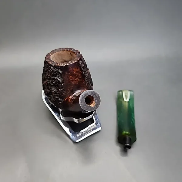 Sean Reum Pipes Large Partially Rusticated Bent Egg Estate Briar Pipe [SOLD OUT] - Image 13