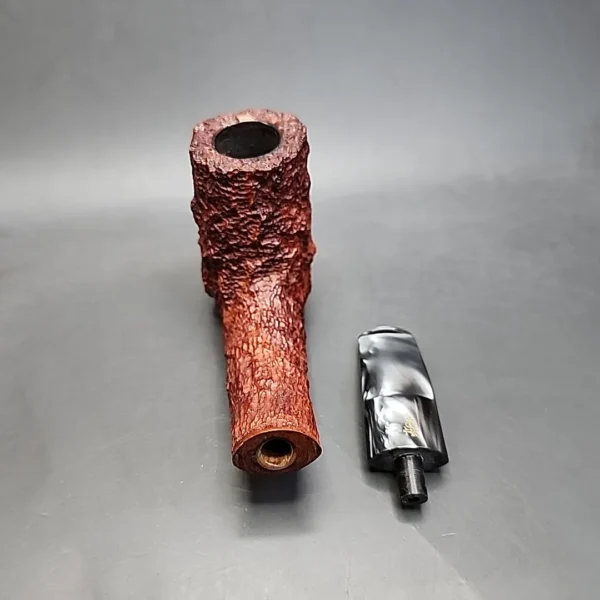 Savinelli Estella Large Rusticated Bent Brandy Estate Briar Pipe [SOLD OUT] - Image 13