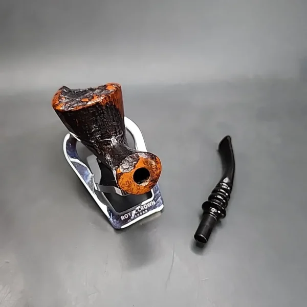 Nording Handmade 4 Partially Sandblasted Freehand Estate Briar Pipe, Unsmoked [SOLD OUT] - Image 13