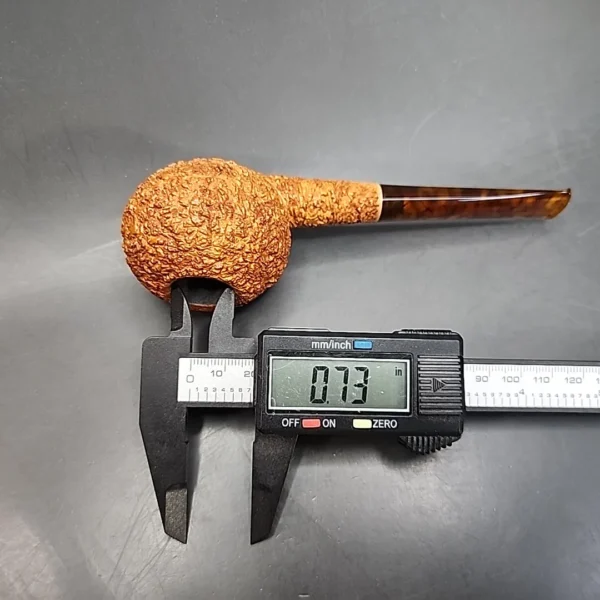 Pipe Tristan Rusticated Squat Tomato Handmade Briar Pipe, New [SOLD OUT] - Image 13