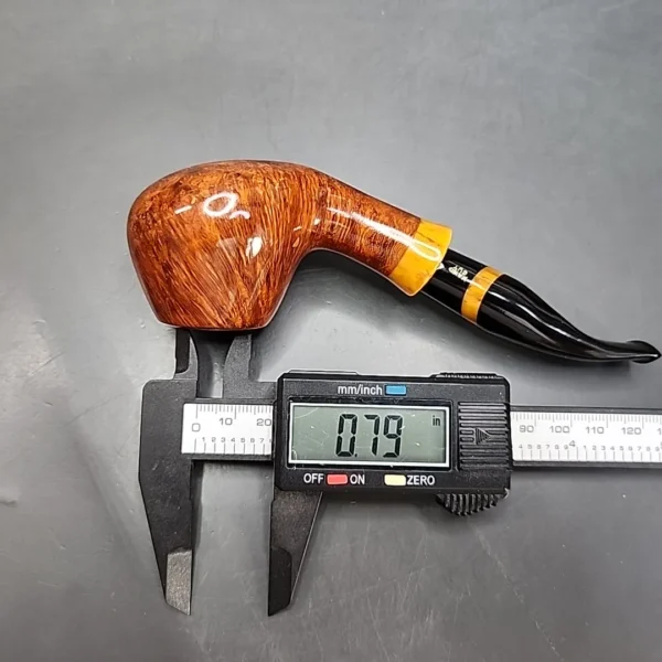 Chacom Richmond 410 Smooth Bent Brandy Estate Briar Pipe, Unsmoked [SOLD OUT] - Image 13