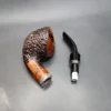 Vauen by Barontini 55 Rusticated Bent Dublin Estate Briar Pipe, Unsmoked, 9mm [SOLD OUT] - Image 14