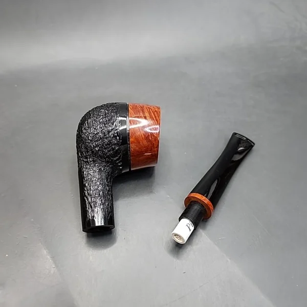 Vauen Inter Style 443 Partially Rusticated Estate Briar Pipe, Unsmoked, 9mm [SOLD OUT] - Image 14