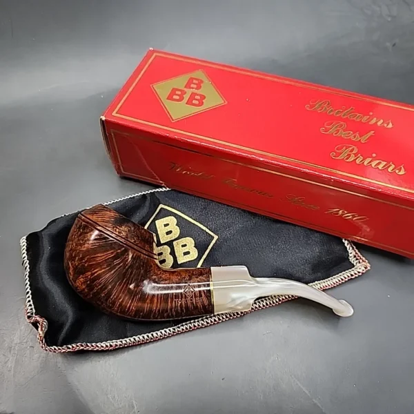 BBB Tortoise 765 Smooth Bent Estate Briar Pipe, Unsmoked [SOLD OUT] - Image 13