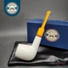 MBSD Meerschaum Deluxe Straight Block Meerschaum Pipe, Briar-Mortise [SOLD OUT]