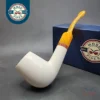 MBSD Meerschaum Deluxe Bent Brandy Block Meerschaum Pipe Briar-Mortise [SOLD OUT]