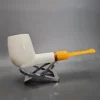 MBSD Meerschaum Deluxe Straight Block Meerschaum Pipe, Briar-Mortise [SOLD OUT] - Image 3
