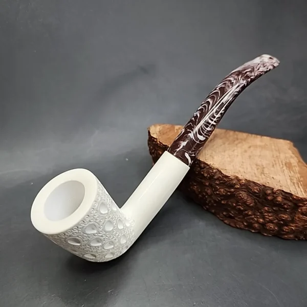 MBSD Meerschaum Lattice Stack Dublin Block Meerschaum Pipe [SOLD OUT] - Image 3