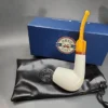 MBSD Meerschaum Deluxe Bent Brandy Block Meerschaum Pipe Briar-Mortise [SOLD OUT] - Image 3