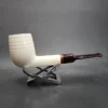 MBSD Meerschaum Deluxe Lovat Block Meerschaum Pipe, Briar-Mortise [SOLD OUT] - Image 4