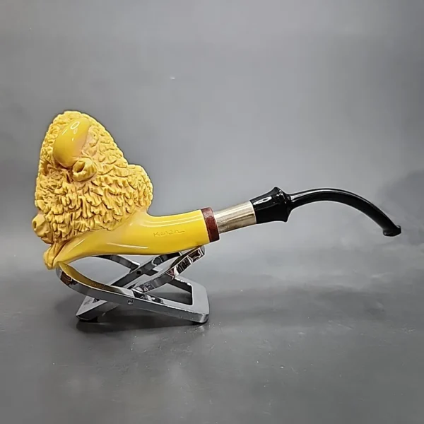 MBSD Deluxe by Kenan Bison Block Meerschaum Pipe Briar-Mortise [SOLD OUT] - Image 4