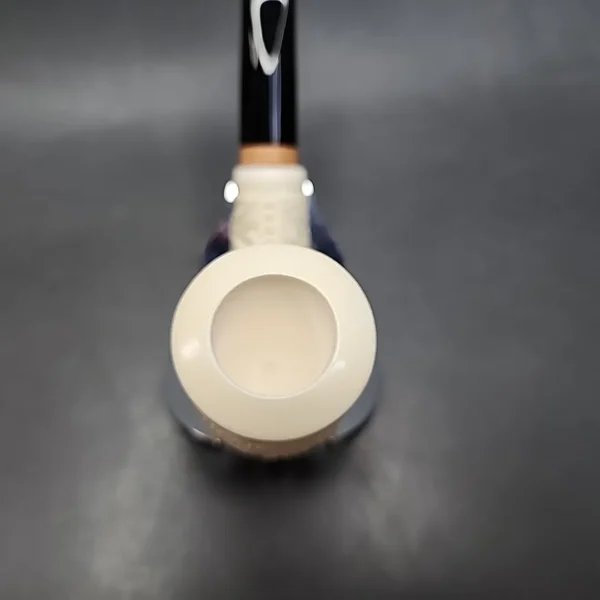 MBSD Meerschaum Deluxe Floral Stack Billiard Block Meerschaum Pipe Briar-Mortise [SOLD OUT] - Image 5