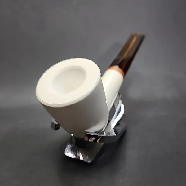 MBSD Meerschaum Deluxe Billiard Block Meerschaum Pipe, Briar-Mortise [SOLD OUT] - Image 5