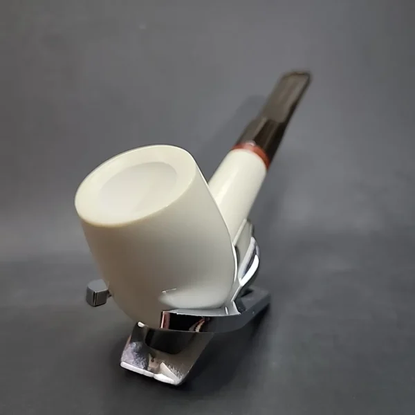MBSD Meerschaum Deluxe Saddle Brandy Block Meerschaum Pipe Briar-Mortise [SOLD OUT] - Image 5