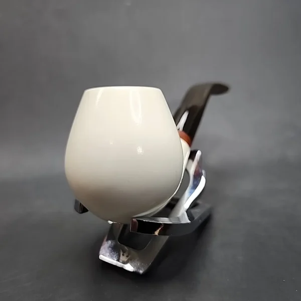 MBSD Meerschaum Bent Egg Block Meerschaum Pipe Briar-Mortise [SOLD OUT] - Image 5