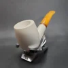 MBSD Meerschaum Deluxe Bent Brandy Block Meerschaum Pipe Briar-Mortise [SOLD OUT] - Image 5