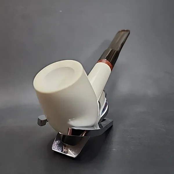 MBSD Meerschaum Deluxe Saddle Brandy Block Meerschaum Pipe Briar-Mortise [SOLD OUT] - Image 6