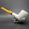 MBSD Meerschaum Deluxe Straight Block Meerschaum Pipe, Briar-Mortise [SOLD OUT] - Image 7