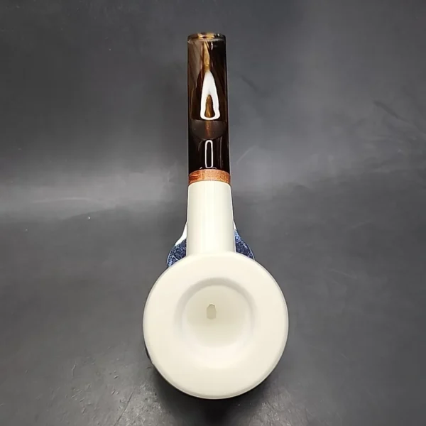 MBSD Meerschaum Deluxe Billiard Block Meerschaum Pipe, Briar-Mortise [SOLD OUT] - Image 7