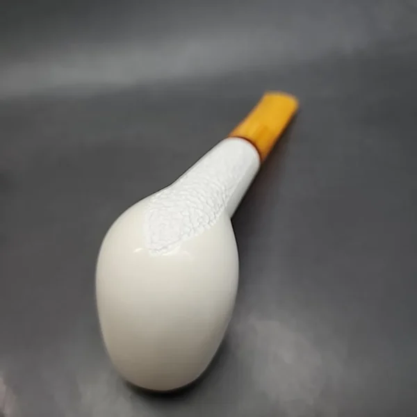 MBSD Meerschaum Deluxe Straight Block Meerschaum Pipe, Briar-Mortise [SOLD OUT] - Image 8
