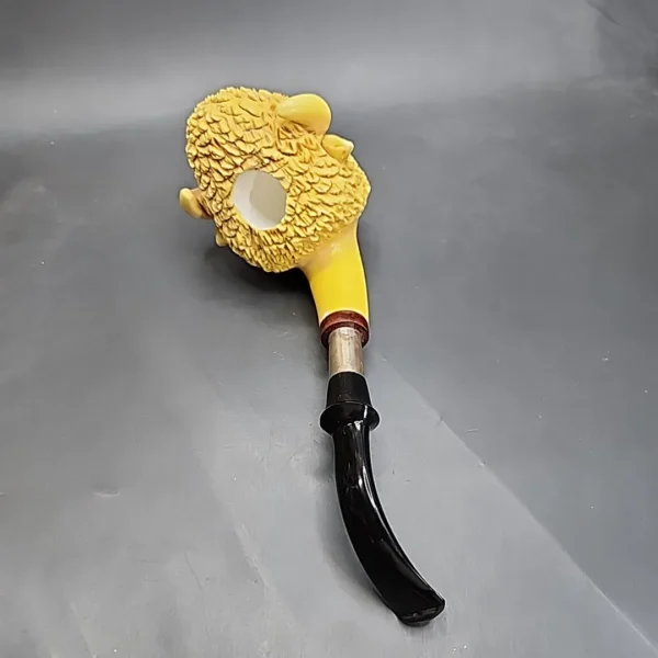 MBSD Deluxe by Kenan Bison Block Meerschaum Pipe Briar-Mortise [SOLD OUT] - Image 8